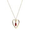 Heart Necklace with Glass Element