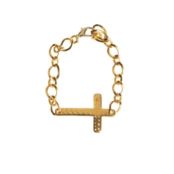 Macrame cross bracelet