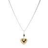 Gold Metallic Heart Necklace