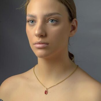 Red Crystal Stone Necklace