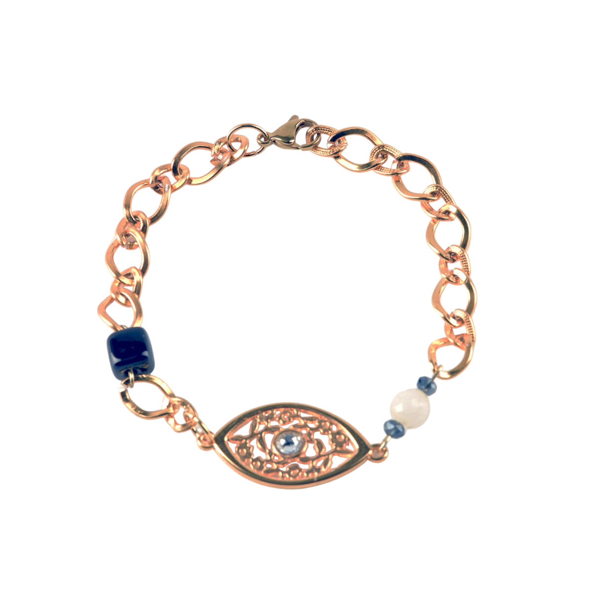 Charm Bracelet With Blue Dice