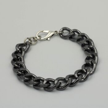 Women's Chain Bracelet in Dark Silver Shade