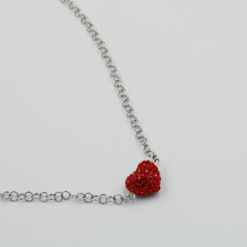 Women's Red Heart Necklace